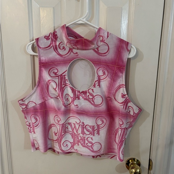 Fashion Brand Company Tops - Fashion Brand Company Pink Graphic Crop Top Jewish girl